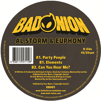 Al Storm & Euphony - Party People EP - Bad Onion Records Al Storm & Euphony - Party People EP - Bad Onion Records