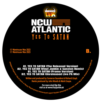 New Atlantic - Yes To Satan (Vinyl Junkie & Sanxion Remix) - Warehouse Wax