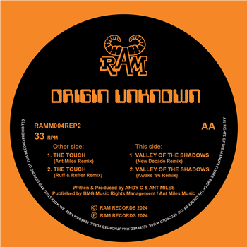 Origin Unknown - The Touch / Valley of the Shadows 2024 Remixes - Liftin Spirit Records / Ram Records