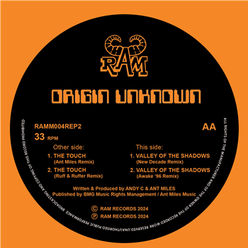 Origin Unknown - The Touch / Valley of the Shadows 2024 Remixes - Liftin Spirit Records / Ram Records Origin Unknown - The Touch / Valley of the Shadows 2024 Remixes - Liftin Spirit Records / Ram Records