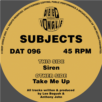 Subjects - Take Me Up EP - Deep Jungle