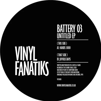 Battery 03 - Untitled EP - Vinyl Fanatiks