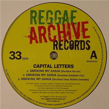 CAPITAL LETTERS - Smoking My Ganja (12") - Reggae Archive Records
