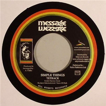 TETRACK / AUGUSTUS PABLO - MESSAGE / ONLYROOTS TETRACK / AUGUSTUS PABLO - MESSAGE / ONLYROOTS