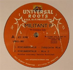 MILITANT P/JAH LINGWA - Fondamentale - Universal Roots MILITANT P/JAH LINGWA - Fondamentale - Universal Roots