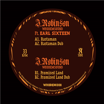 J.Robinson WhoDemSound Ft Earl 16 - Rastaman (180g 12 Vinyl) - WhoDemSound