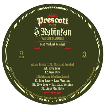Adam Prescott Meets J.Robinson WhoDemSound Ft Michael Prophet (180g 12") - WhoDemSound