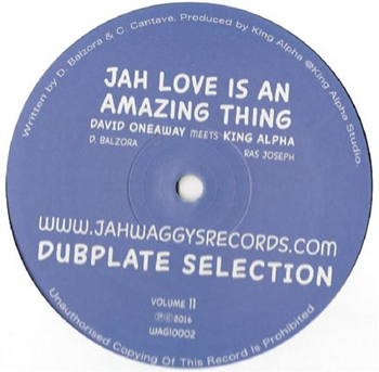 David Oneaway Meets King Alpha - Jah Love Is An Amazing Thing (White Vinyl) - Jah Waggys