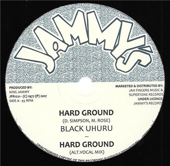 Black Uhuru – Hard Ground - Jah Fingers