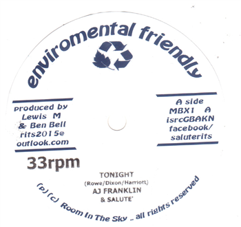 Aj Franklin / Salute - Tonight - Environmental Friendly