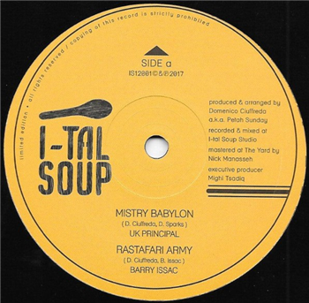 UK Principal - Mistry Babylon / Barry Issac - Rastafari Army - I-TAL SOUP