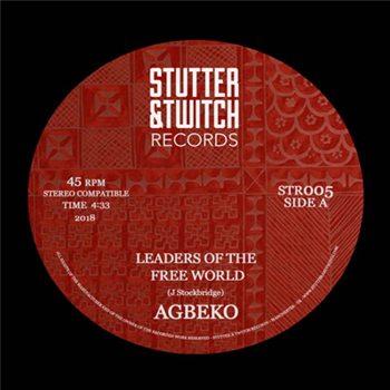 Agbeko - Stutter & Twitch 7" Series - Stutter And Twitch Agbeko - Stutter & Twitch 7" Series - Stutter And Twitch
