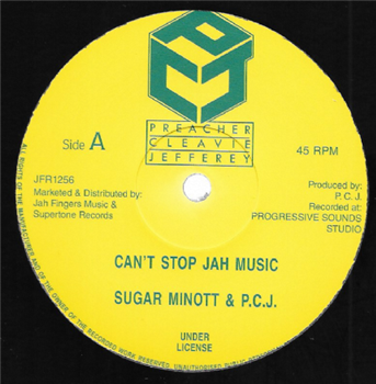 Sugar Minott & PCJ - Cant Stop Jah Music - PCJ / Jah Fingers