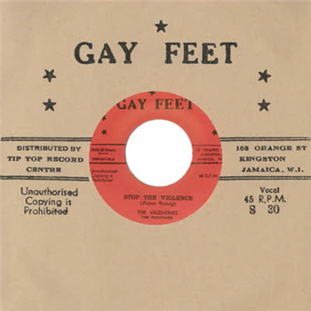The Valentines - Stop The Violence (peace Treaty) - Gay Feet/Dub Store Records The Valentines - Stop The Violence (peace Treaty) - Gay Feet/Dub Store Records