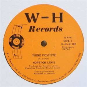 Hopeton Lewis – Think Positive / Story Book Children - W-H Records Hopeton Lewis – Think Positive / Story Book Children - W-H Records