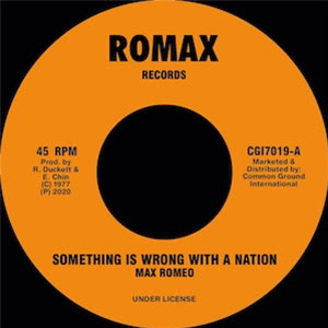 Max Romeo / Jackie Mittoo - Something Is Wrong With A Nation - Common Ground International