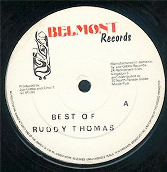 Ruddy Thomas – Best Of Ruddy Thomas (Blank Sleeve, No Titles - Original UK Pressing) - Belmont Records