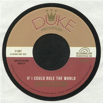 Alton ELLIS & THE FLAMES / TYRONE EVANS - IF I COULD RULE THE WORLD / IF THIS WORLD WERE MINE (7") - DUKE