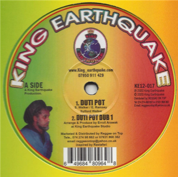 Sylford Walker - Duti Pot 12" - King Earthquake