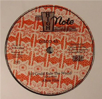 ALTON ELLIS / SOUL SYNDICATE - If I Could Rule The World / Lava (12") - HIGH NOTE 