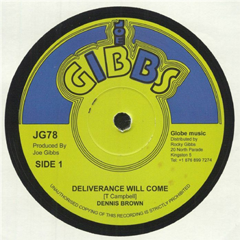 Dennis Brown - Deliverance Will Come / Milk & Honey (12") - JOE GIBBS