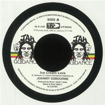 JOHNNY OSBOURNE / ROOTS RADICS - ICE CREAM LOVE / EXTRA TIME ONE (7") - Jah Guidance