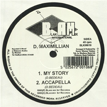 D. Maximillian - My Story - Blakamix International Records