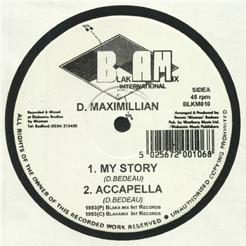 D. Maximillian - My Story - Blakamix International Records D. Maximillian - My Story - Blakamix International Records