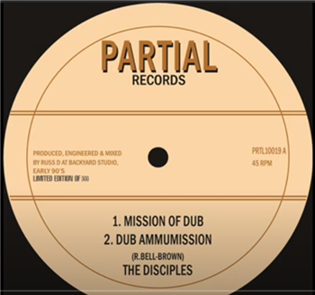The Disciples - Mission of Dub - Partial Records