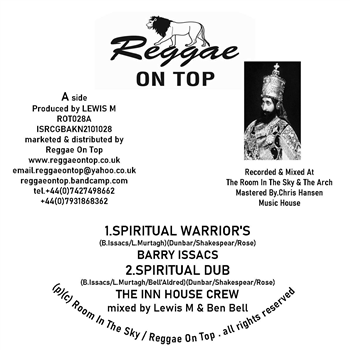 BARRY ISSACS - Spiritual Warriors - Reggae On Top