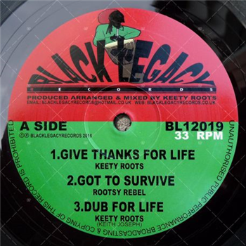 KEETY ROOTS, ROOTSY REBEL / KEETY ROOTS - Black Legacy Records