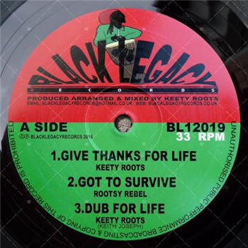 KEETY ROOTS, ROOTSY REBEL / KEETY ROOTS - Black Legacy Records KEETY ROOTS, ROOTSY REBEL / KEETY ROOTS - Black Legacy Records