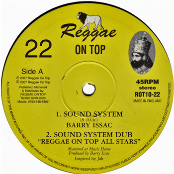 Barry Isaac & Amhari - Sound System / King Selassie Is The Greatest - King Earthquake Records