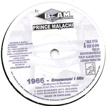 PRINCE MALACHI / MIXMAN DUB SECTION - Blakamix