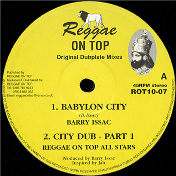Barry Isaac & Reggae On Top All Stars - Babylon City - Reggae On Top