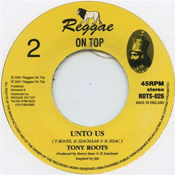 TONY ROOTS / REGGAE ON TOP ALL STARS - Reggae On Top