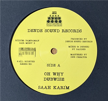 SAAH KARIM / BAMBAMAN - DENDE SOUND