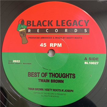 TWAIN BROWN / KEET ROOTS - Black Legacy Records TWAIN BROWN / KEET ROOTS - Black Legacy Records