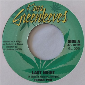 FRANKIE PAUL - KAYA GREENSLEEVES FRANKIE PAUL - KAYA GREENSLEEVES