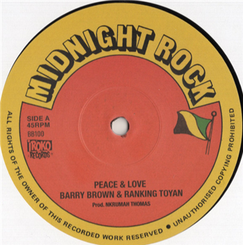 BARRY BROWN & RANKING TOYAN / JAH THOMAS & roots radics - MIDNIGHT ROCK