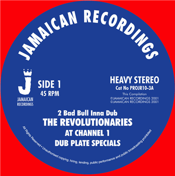 The Revolutionaries - At Channel 1 Dub Plate Specials 10" - JAMAICAN RECORDINGS The Revolutionaries - At Channel 1 Dub Plate Specials 10" - JAMAICAN RECORDINGS
