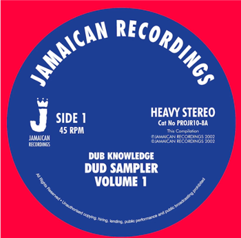 Various Artists - Dub sampler Volume One 10" - JAMAICAN RECORDINGS
