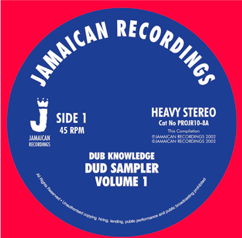 Various Artists - Dub sampler Volume One 10" - JAMAICAN RECORDINGS Various Artists - Dub sampler Volume One 10" - JAMAICAN RECORDINGS