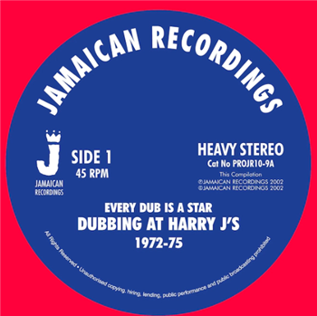 Various Artists - Every Dub Is A Star - Dubbing At Harry J’s 1972-75 10" - JAMAICAN RECORDINGS