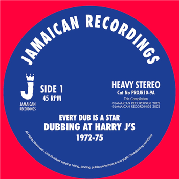 Various Artists - Every Dub Is A Star - Dubbing At Harry J’s 1972-75 10" - JAMAICAN RECORDINGS Various Artists - Every Dub Is A Star - Dubbing At Harry J’s 1972-75 10" - JAMAICAN RECORDINGS
