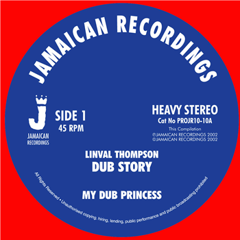 Linval Thompson - My Dub Princess 10" - JAMAICAN RECORDINGS
