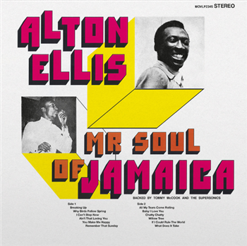 ALTON ELLIS - MR. SOUL OF JAMAICA (180G TRANSLUCENT MAGENTA COLOURED VINYL) - MUSIC ON VINYL
