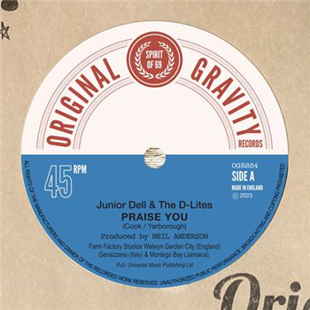 Junior Dell & The D-Lites / Woodfield Rd Allstars 7" - Original Gravity Records