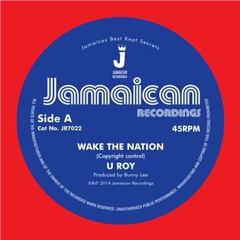 U ROY - Wake The Nation’ / ‘Non Violence (Version) - JAMAICAN RECORDINGS
