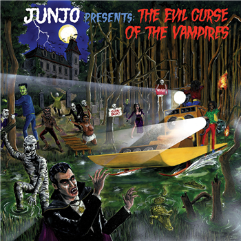 JUNJO PRESENTS - THE EVIL CURSE OF VAMPIRES - STRICTLY LTD ONE OFF HALLOWEEN ORANGE VINYL PRESSING - Greensleeves